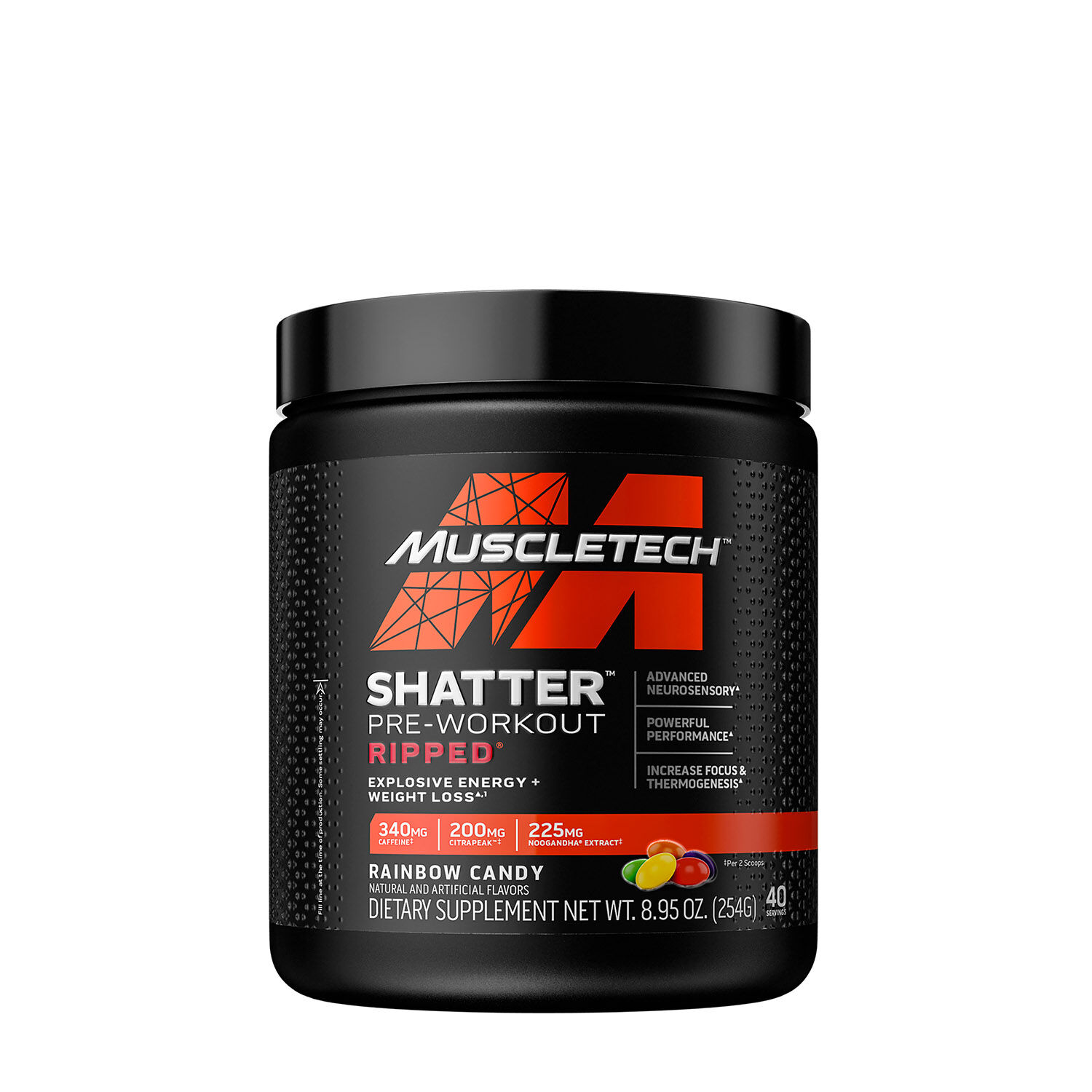 shatter pre workout ingredients