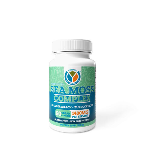 Sea Moss Complex 1400mg - 60 Vegan Capsules (30 Servings) | GNC
