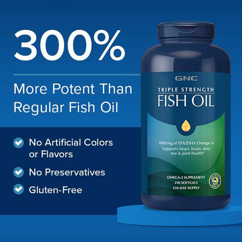 Triple Strength Omega 3 Fish Oil Supplement - 2200mg per Serving, Fatty  Acid Supplements with EPA DHA & Omega3 - Re-Esterified Triglyceride for