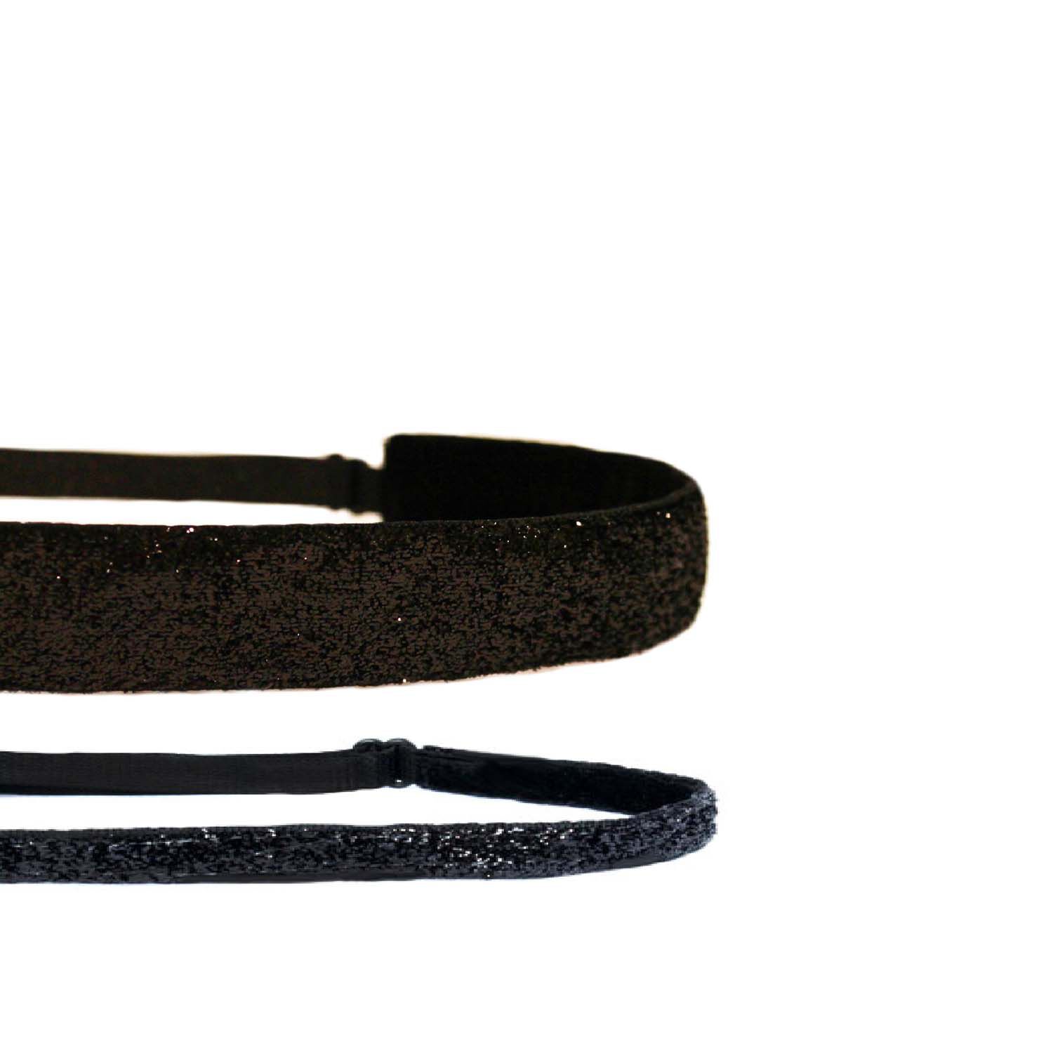 Black | GNC Headbands 2 Adjustable Sparkler Sparkle Bandz Pack Mavi -