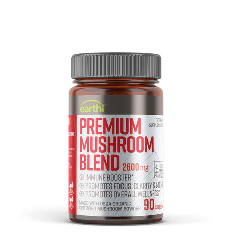 10 Mushroom Complex Supplement 2600 mg - 90 Capsules