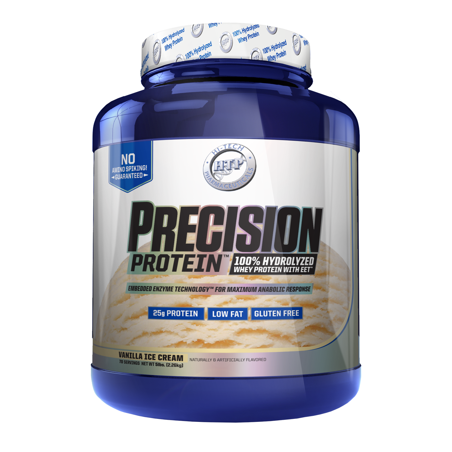 Hi-Tech Pharm Precision Protein - Vanilla Ice Cream (70 Servings) - 5 lbs