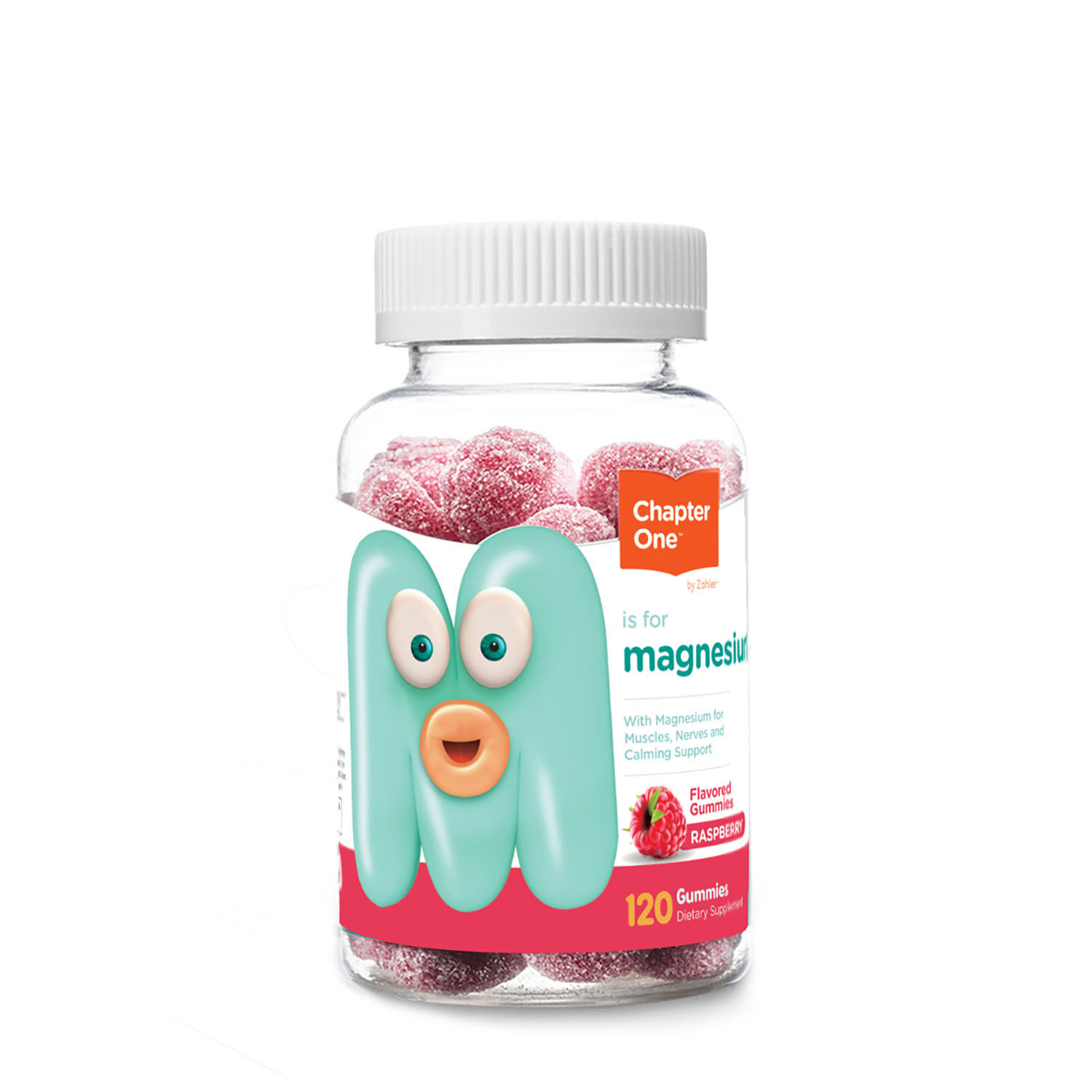 Chapter One™ M Is For Magnesium - Raspberry - 120 Gummies (60 Servings)