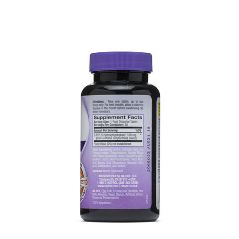 Natrol® 5-HTP 100mg Fast Dissolve - Wild Berry | GNC