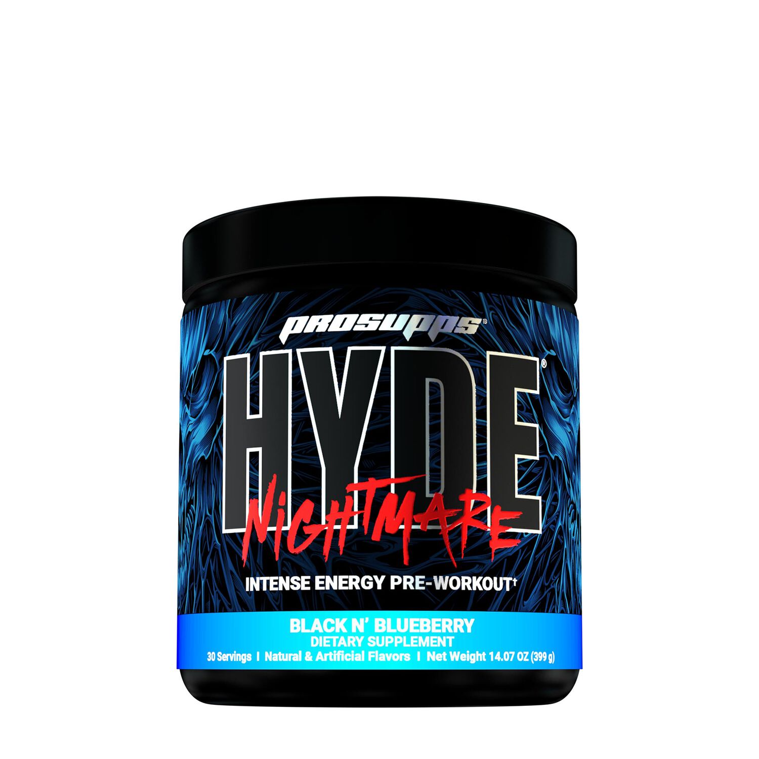 Pro Supps Hyde Nightmare - Intense Pre-Workout - Black N' Blueberry (30 Servings)