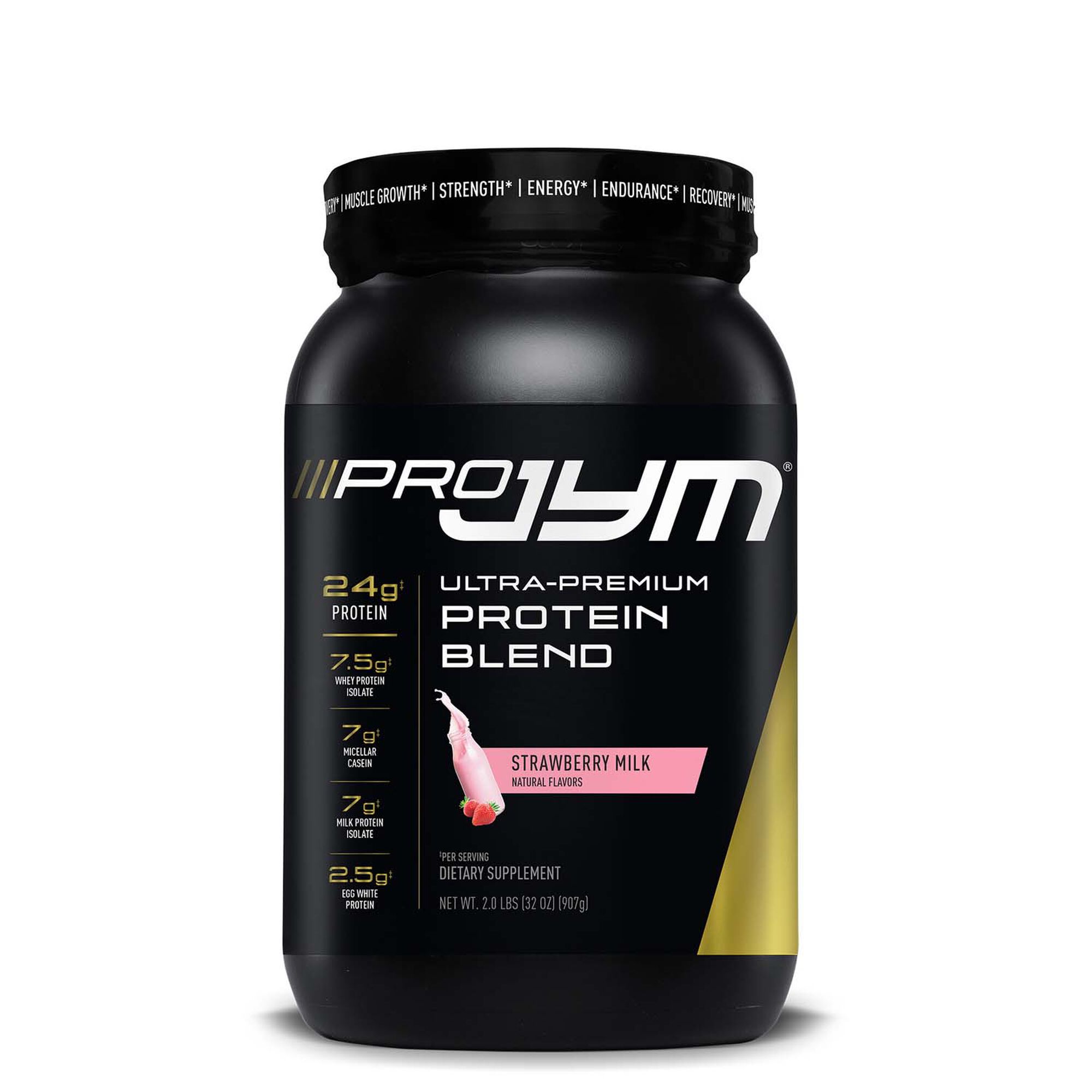 JYM Ultra Premium Protein Powder Blend Strawberry Milk 2 lbs.
