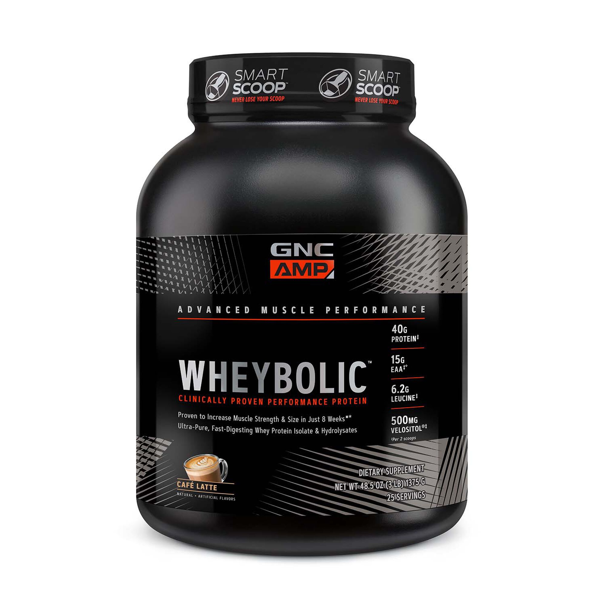 GNC AMP Wheybolic Whey Protein Cafe Latte