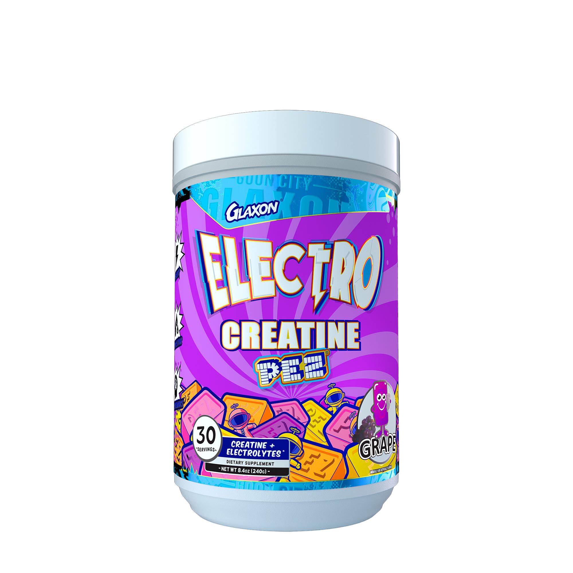 GLAXON™ - Electro Creatine + PEZ® - Grape - 30 Servings | GNC